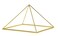 Finest Quality 51 Degree 9" 24k Gold-Plated Copper Meditation Pyramid for Healing