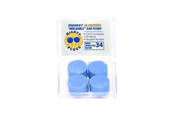 (2 Pair Travel Pack) - from Pure (Beeswax) - Highest NRR 34 Sound Blocking - Perfect Ear Plugs for Sleeping - 100% Snore Blocking - Waterproof for Swimming