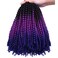 2 Pack Spring Twist Ombre Colors Bomb Twist Crochet Braids 8 inch Fluffy Soft Jamaican Bounce Synthetic Braiding Hair Extensions 30Strands/pack(8", T1B/Purple/Blue)