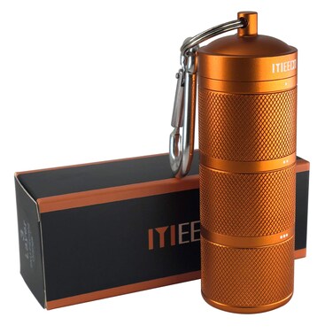 Three Layer Large Pill Organizer, Aluminium, Metal Dispensers, Waterproof, Can Store Pills Anything Sizes, Vitamins, Cod Liver Oil, Supplements and Medication (Orange)