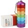 Weekly Metal Pill Organizer for Outdoor Travel, Aluminum, Waterproof, That is Shockproof and Has Large Compartments for Storing Vitamins, Fish Oil, Emergency Pills