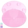 Makeup Brush Cleaner Mat Silicone Brush Cleaning Mat Big Size Make Up Brush Clean Pad with Suction Cup for Makeup Brush Cleaning (Pink)