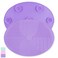 Makeup Brush Cleaner Mat Silicone Brush Cleaning Mat Big Size Make Up Brush Clean Pad with Suction Cup for Makeup Brush Cleaning (Purple)
