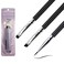 Detail Makeup Brushes Set for Eyeliner, Eyebrow, Eyeshadow, Concealing Fine Point and Minimizing Fine Lines, Fine Pencil Point Brushes, Angled Thin Brush, Flat Thin Definer Brush(3 PCS)