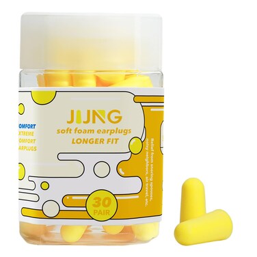 Soft Foam Earplugs, Longer Fit, 33db SNR, Set of 30 Pairs,Comfortable Ear Plugs for Sleeping, Snoring, Loud Noise and Travel