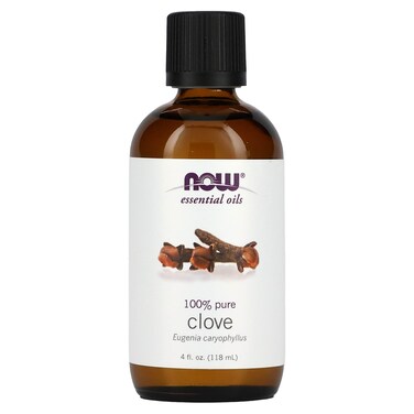 NOW Foods Essential Oil, Clove, 4 Fluid Ounce + 1 Glass Dropper