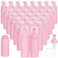 35 Pack Plastic Foam Bottles Travel Soap Dispenser Bottles with Pump Mini Liquid Foaming Soap Bottles for Refillable Hand Sanitizer Lash Cleanser Shampoo Castile Pink(2 oz)