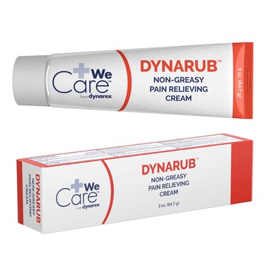 Dynarex DynaRub Cream - Mentholated Topical Muscle Pain Relief Cream - 10% Menthol, 15% Methyl Salicylate - Helps Soothe Joint Swelling &amp; Soreness - Cooling, Non-Greasy Formula - 3oz, 1 Tube