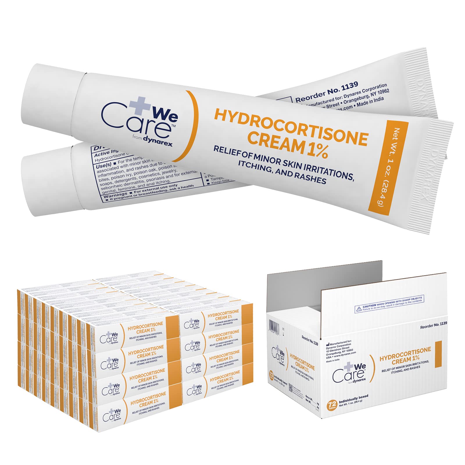 Buy Dynarex Hydrocortisone Cream - Topical Anti-Itch Hydrocortisone ...