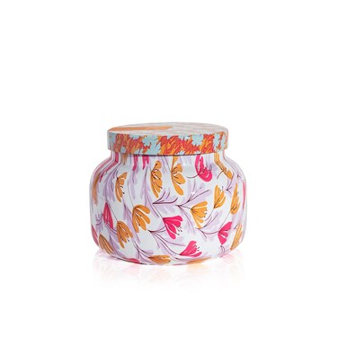 Capri Blue Pattern Play Signature Jar Candle - Tropical Scented Long Lasting Soy Wax Blend - Decorative Candles for Home Decor - Pineapple Flower (19 oz)