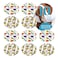 Dexcom Adhesive Mix Dino &amp; Construction Design Adhesive Patches with Split Backing, Easy to Apply x 10 Pack
