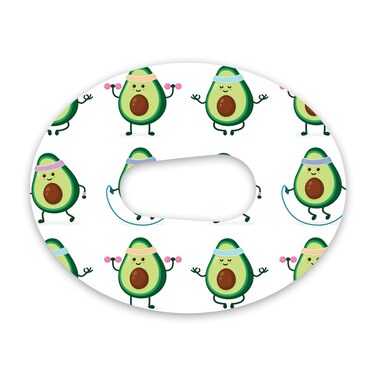 Dexcom Adhesive Patch Precut Avocado Design Adhesive Patches with Split Backing, Easy to Apply x 10 Pack