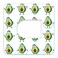 Omnipod Adhesive Patch Precut Avocado Design Adhesive Patches with Split Backing, Easy to Apply x 10 Pack