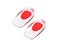1 Pair Silicone Heel Cup Inserts Gel Heel Pads Cushion Cups, Small, Red, 0.3 Pound