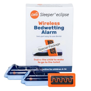 Eclipse Special Package - Wireless Bedwetting Alarm for Deep Sleepers with Extra Alarm Base for The Parents Room