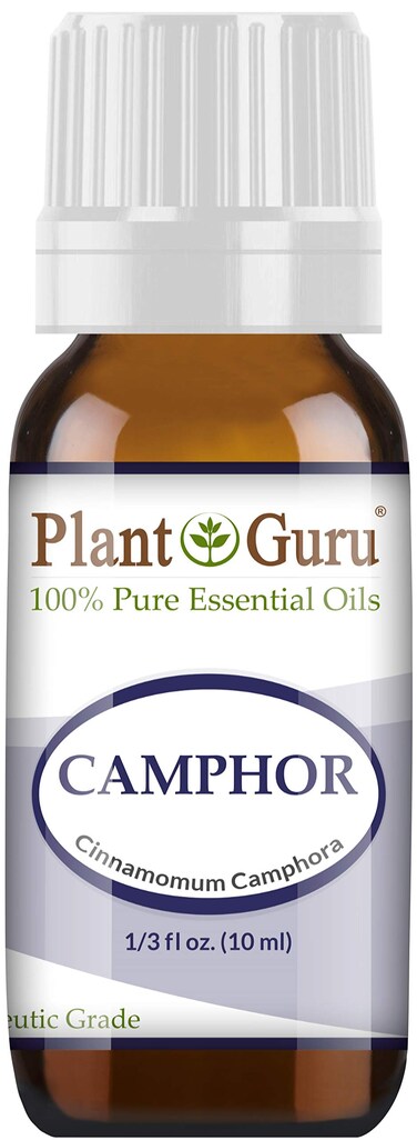 Camphor Essential Oil 10 ml 100% Pure Undiluted Therapeutic Grade. For Skin, Body, Hair Growth and Aromatherapy Diffuser.