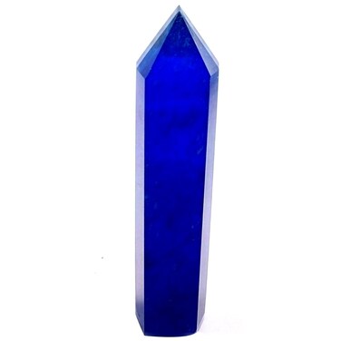 Blue Pretty Smelt Quartz Crystal Single Terminated Wand Healing 10cm