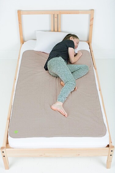 PeapodMats Bedwetting &amp; Incontinence Waterproof Bed Mat - Reusable Underpad. Secure Placement &amp; Breathable. Washable. Enviro Friendly 3x5 (Sand) Mattress Protector &amp; Pee Pad for Kids &amp; Adults