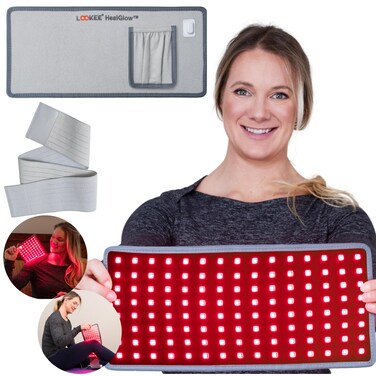 LOOKEE HealGlow Pro Medical Grade Red Light Therapy Belt - LED Technology - 60W Powerful Infrared Light Therapy for Body Pain Relief - New Upgraded 2025 Version - FSA &amp; HSA Eligible