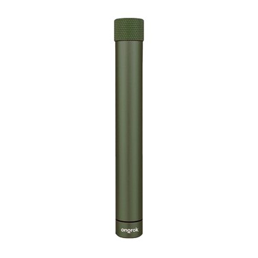 ONGROK Premium Storage Tube   Airtight Aircraft Grade Aluminum Metal, Pocket-Sized Opaque Holder (Green)