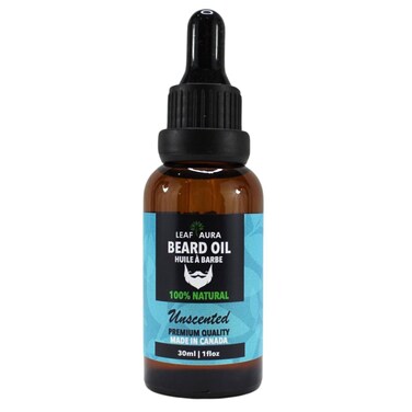 Beard Oil (Unscented) - Premium Quality, 100% Natural &amp; Made In Canada,30ml