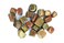 Jet Energized Unakite Tumbled Stone 100 Grams Approx. 0.75" to 1"inch High Grade Healing Metaphysical Jet International Crystal Therapy Booklet Image is JUST A Reference