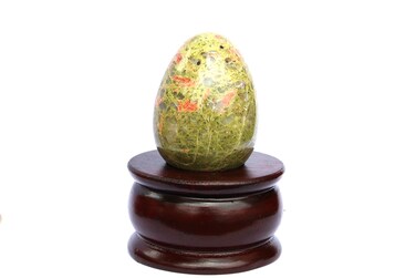 Jet Natural Crystal Unakite Egg Healing Gemstone Spiritual Massage Stone Agate Meditation Unisex 2 inch Egg