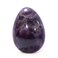 Jet Natural Amethyst Gemstone Egg 45-50 mm A+ Hand Carved Crystal Altar Healing Devotional Focus Spiritual Chakra Cleansing Metaphysical.