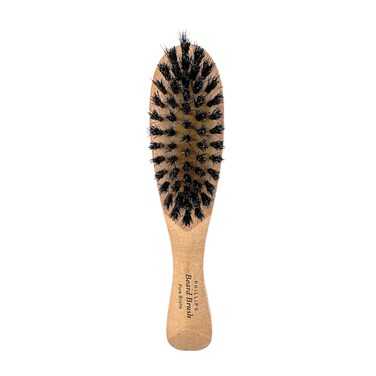Phillips Brush Co Boar Bristle Beard Brush - Compact, Lightweight, Wooden Men's Grooming Tool for Facial Hair
