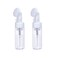 2 Pcs Empty Clear Plastic Foam Dispenser Bottle Refillable Foaming Bottles Soap Dispenser Pump Bottles with Gel Head Wash Brush for Cleaning Travel Shampoo 150ml