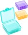 Sukuos Small Pill Box 3 pcs, Cute Travel Pill Case Daily Pill Organizer Portable for Pocket Purse for Vitamin Fish Oil Supplements, Easy to Clean