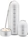 Zannaki Metal Moisture Proof Weekly Pill Organizer, Stackable Aluminum Alloy BPA Free Travel Hiking 7 Day Pill Box Case Waterproof and Large Compartment to Hold Pills, Vitamins, Fish Oil, Supplements