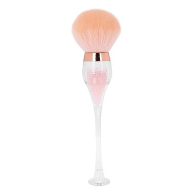 Global Fashion Premium Vegan Nail Dust Brush - Wine Glass Shape for Effortless Dust Removal in Professional Nail Art   Cruelty-Free   (Pink), 21 x 4.5 x 4.5cm, 20g