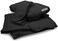 Jet&amp;Bo 100% Pure Cashmere Travel Set: Blanket, Eye Mask, Socks, Carry/Pillow Case Black