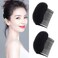 2Pcs Sponge Bump It Up Volume Hair Base Set Charming Bump It Up Volume Inserts Hair Stick Bun Maker Bun Shaper Hair Bump Up Comb Styling Insert Tool Hair Pad Accessories(Black)
