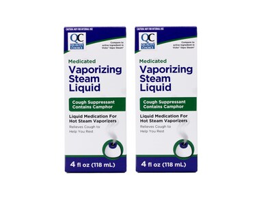 Quality Choice Medicated Vaporizing Steam Liquid, 4 Ounces Each (2 Pack)