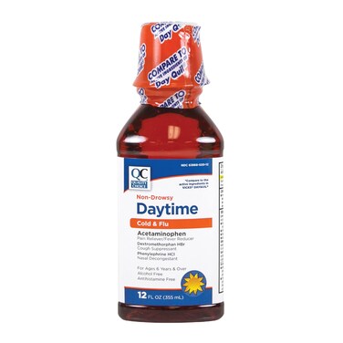 Quality Choice, Daytime Cold &amp; Flu Original Liquid, 12oz Bottle