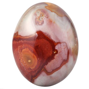 TUMBEELLUWA Irregular Polished Crystal Palm Stone for Therapy Energy Tumbled Pocket Worry Stone for Healing, Ocean Jasper