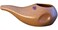 Ergonomically Designed Hand-made Ceramic Neti Pot, Clay Brown