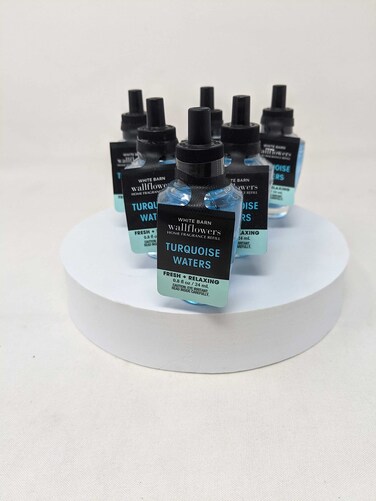 Bath and Body Works 6 Pack, Turquoise Waters Wallflowers ( 0.8 fl oz / 24 ml) Fragrance Refill