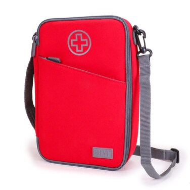 USA GEAR Travel Bag for Medicine Bottles - Insulated Medical Carry Case with Shoulder Strap, Store Medicine Bottles, Pill Bottles, Ice Packs, &amp; More Medical Supplies (Bag Only)