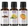 NOW Foods 3-Pack Variety of Essential Oils, Blues Relief Blend - Orange, Clove, lemon, 1 Ounce