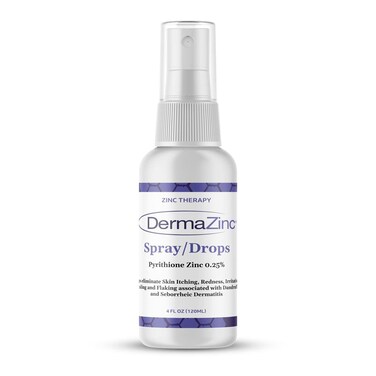 DermaZinc Therapy Spray/Drops, Zinc Spray for Skin, Drops, Skin Disorder Relief Spray and Drops for Psoriasis, Dermatitis, Eczema, and Other Skin Condition Symptoms, 4oz