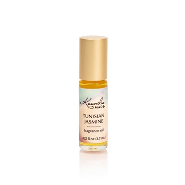 Kuumba Made Tunisian Jasmine Fragrance Oil Roll-On 0.13 fl oz (3.7ml)   Rollerball Perfume   Alcohol Free