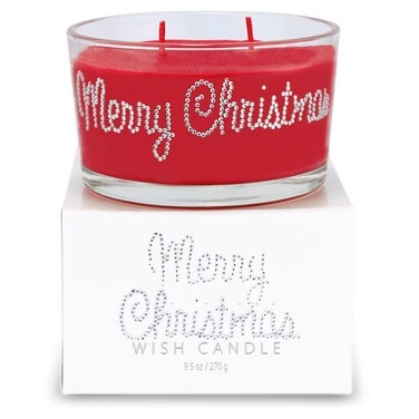 Primal Elements Merry Christimas Wish Candle, 11-Ounce