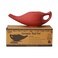 Ancient Impex Ceramic Neti Pot with 5 Sachets Neti Salt, a Natural Remedy for Allergy Relief - 250 Ml Capacity (Red)