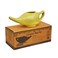 Ancient Impex Ceramic Neti Pot with 5 Sachets Neti Salt, a Natural Remedy for Nasal Health - 250 Ml Capacity (Crackle Yellow)