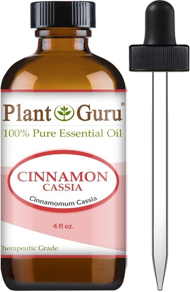 Plant Guru Cinnamon Cassia Essential Oil 4 oz 100% Pure Undiluted Therapeutic Grade