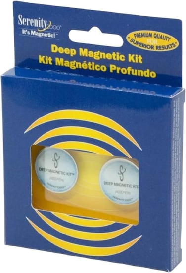 Serenity 2000   Deep Magnetic Therapy Spot Magnet Kit for Pain Relief - Contains Two Powerful Magnets, 5000 Gauss Per Magnet