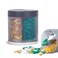 Extra Large Supplement Organizer with 4 Compartments Easy Open Pill Dispenser Monthly Medicine Vitamins Organizers Storage Pill Bottles,Gray
